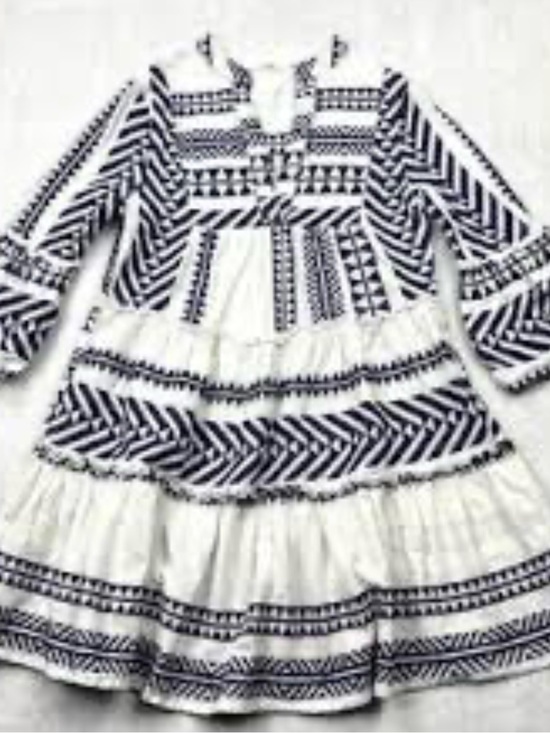 miami Dresses & Skirts - EUC miami 💯% Cotton Geo-Tiered Printed Mini Dress